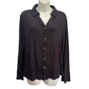 Cyrus black button down shirt long sleeve size XL